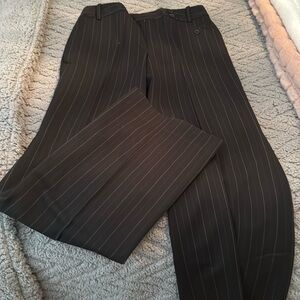 Back pin stripped dress slacks